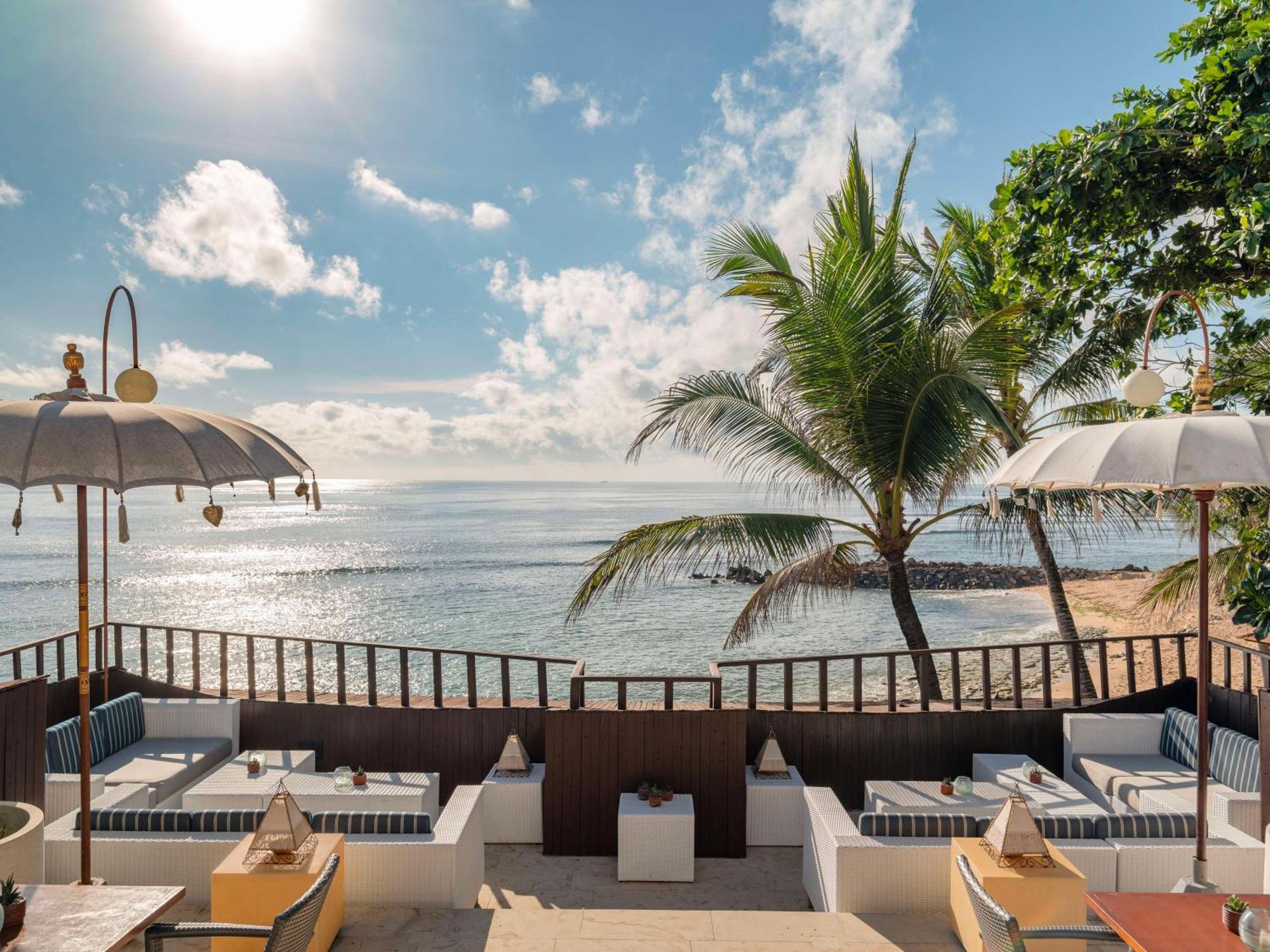 Hilton Bali Resort Nusa Dua  Exterior photo View of the beach from the restaurant